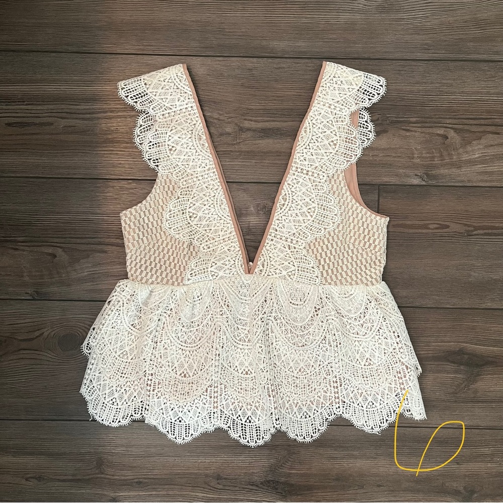 TOPSHOP Luxury Line- Layered Tank Blouse 6